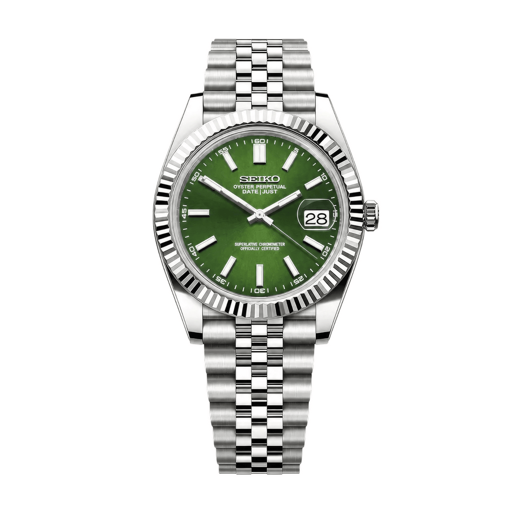 SEIKO MOD Datejust | Vert & Sunburst