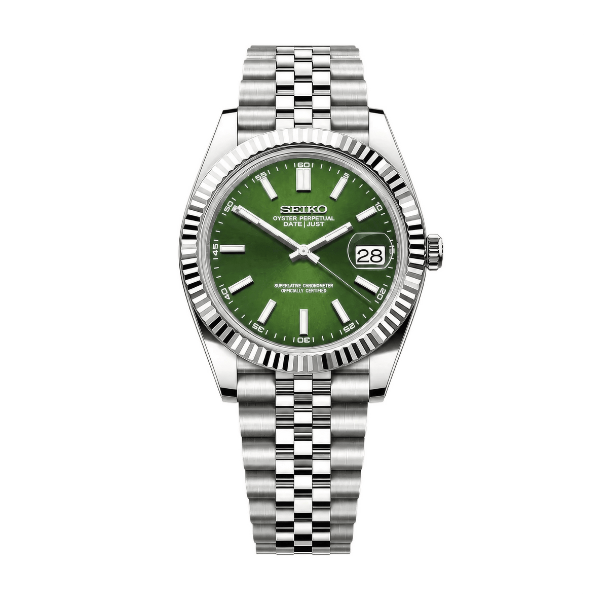 SEIKO MOD Datejust | Vert & Sunburst