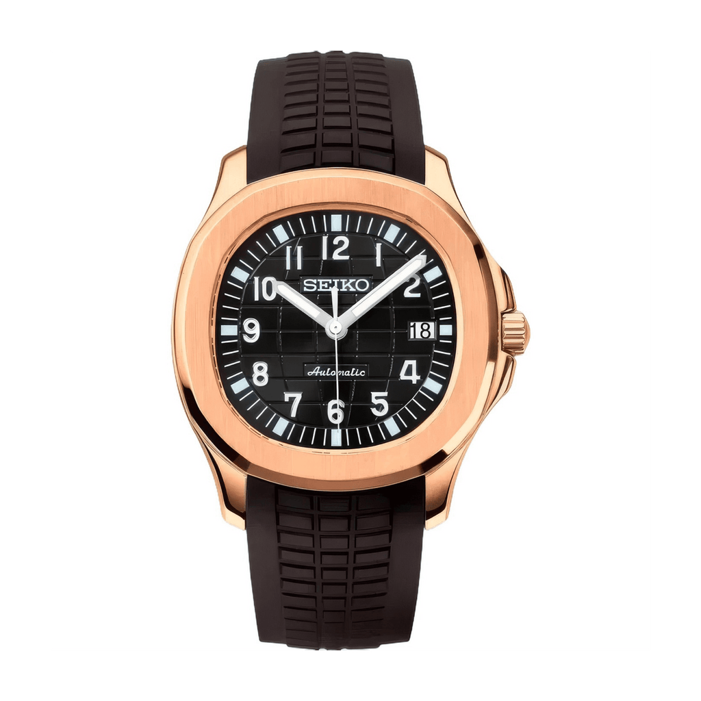 SEIKO MOD Aquanaut | Noir & Or Rose