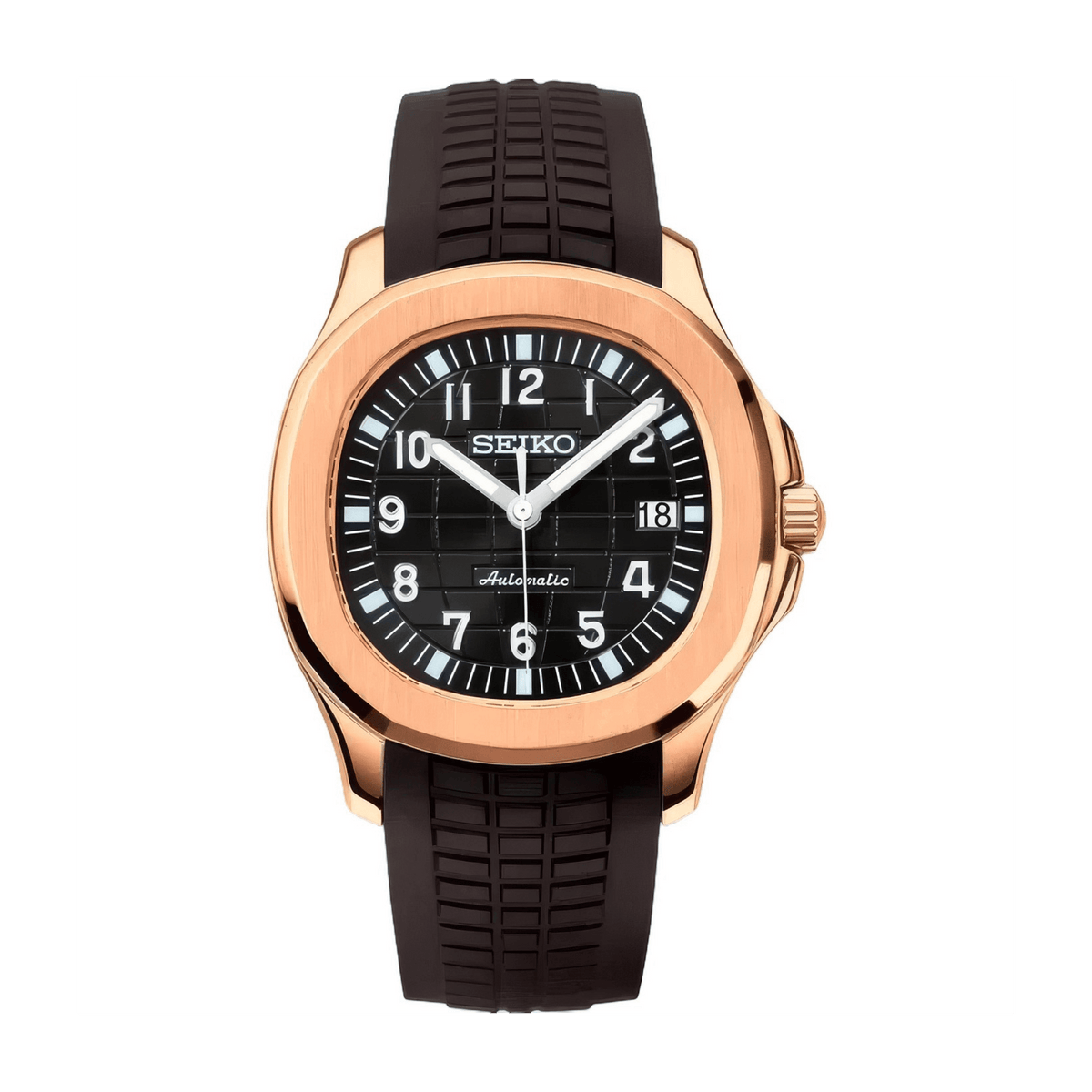 SEIKO MOD Aquanaut | Noir & Or Rose