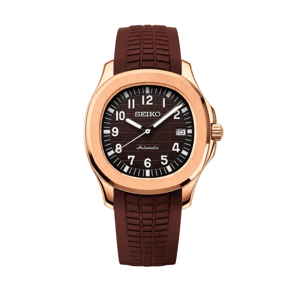 SEIKO MOD Aquanaut | Marron & Or Rose