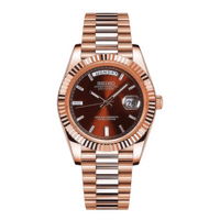 SEIKO MOD Day-Date | Or rose & Chocolat