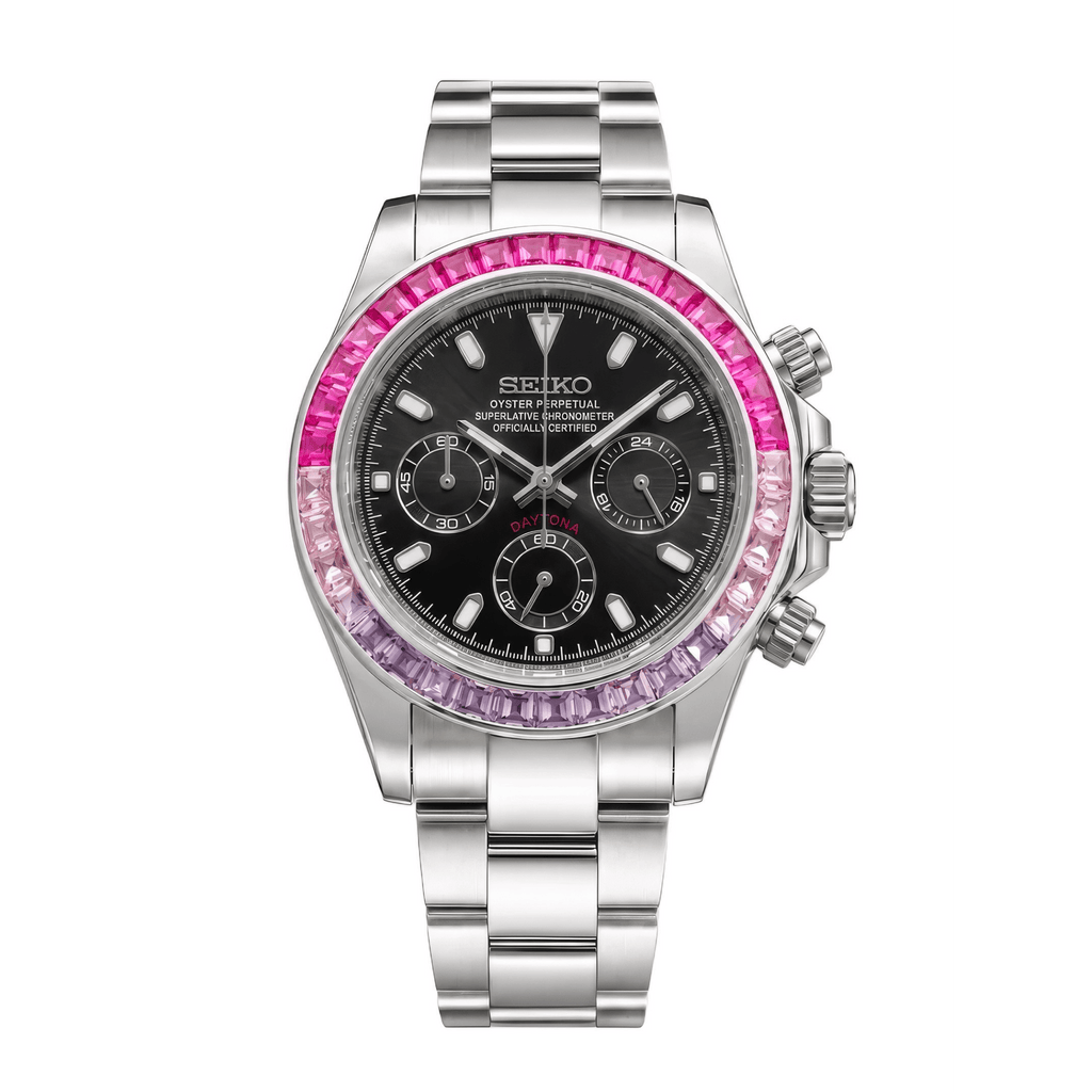 SEIKO MOD Daytona | Rose & Violet dégradé