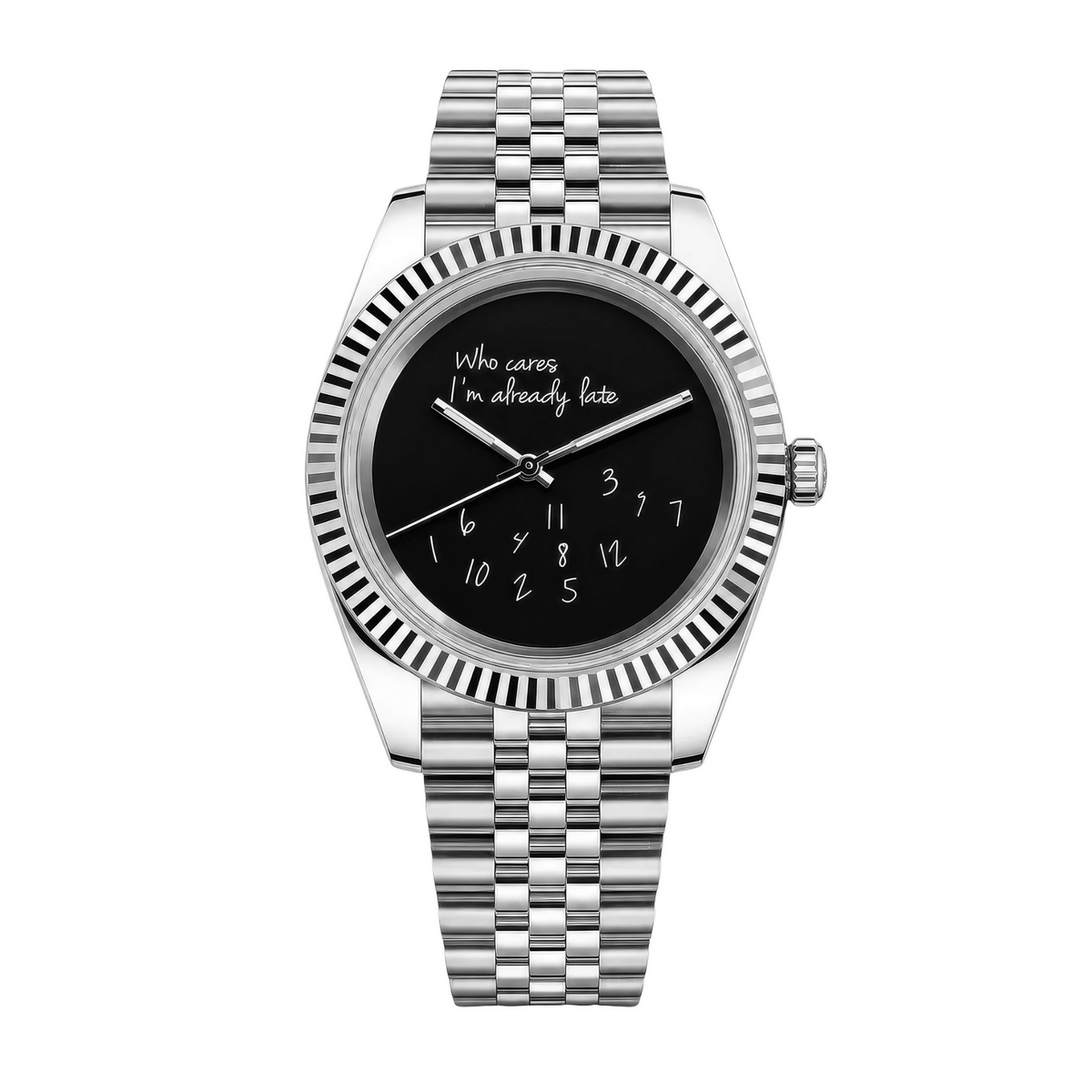 SEIKO MOD Datejust | Noir – “Who Cares I’m Already Late”
