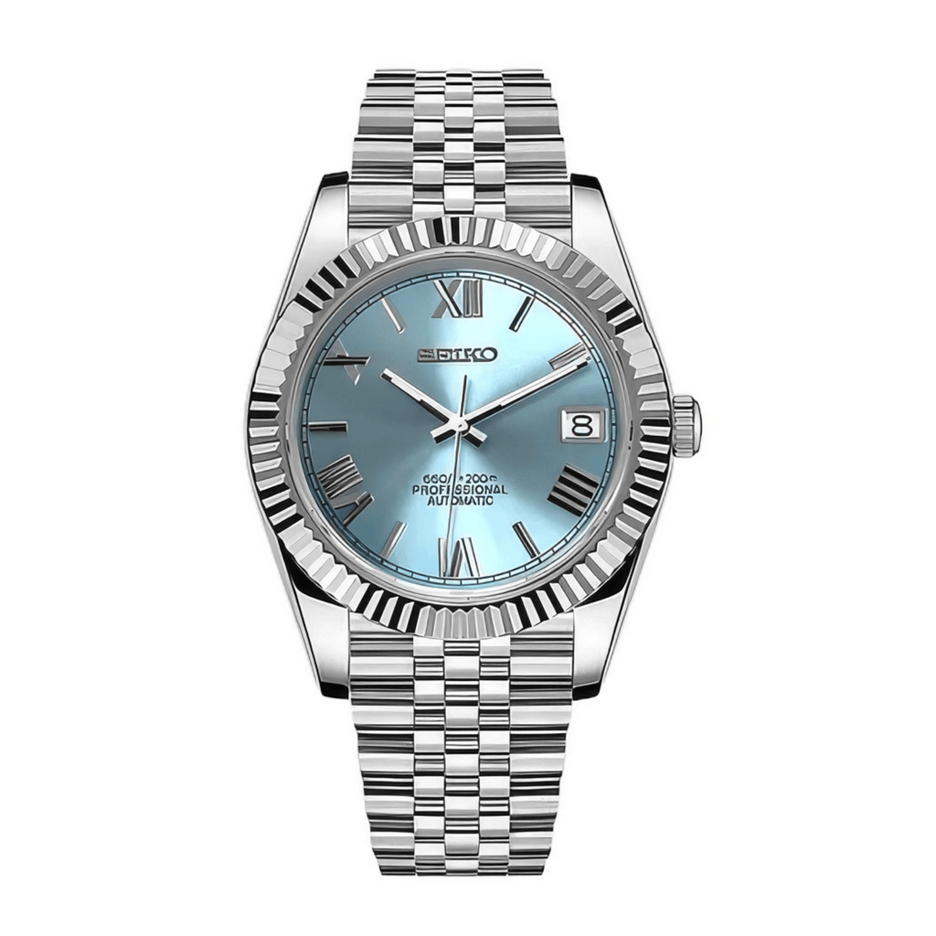 SEIKO MOD Datejust | "Roman" Bleu Ciel