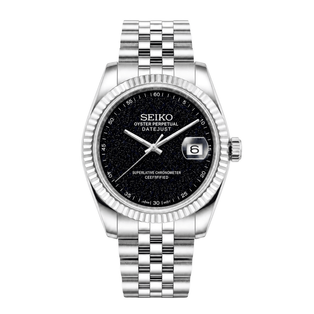 SEIKO MOD Datejust | Noir - Galaxy Burst