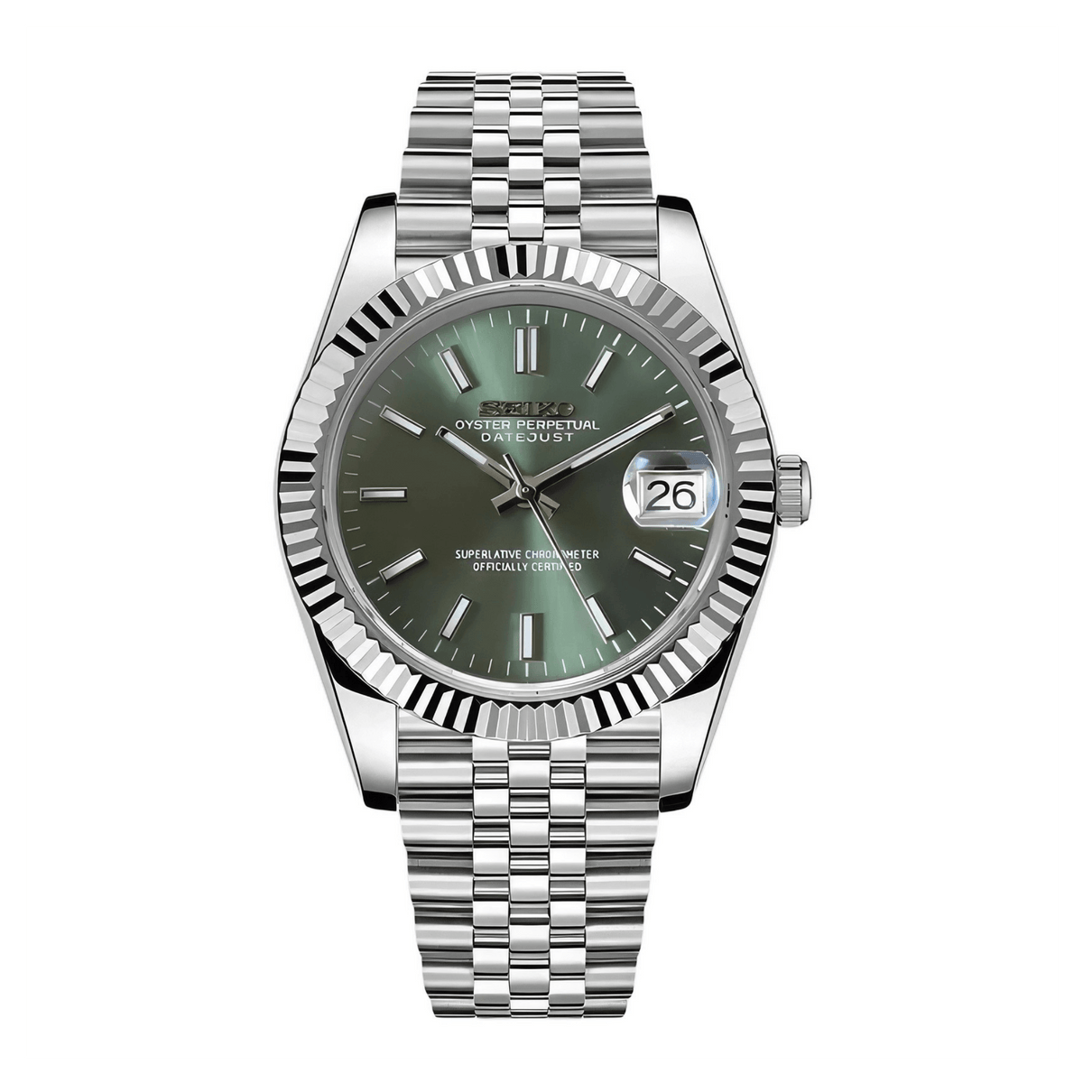 SEIKO MOD Datejust | Olive