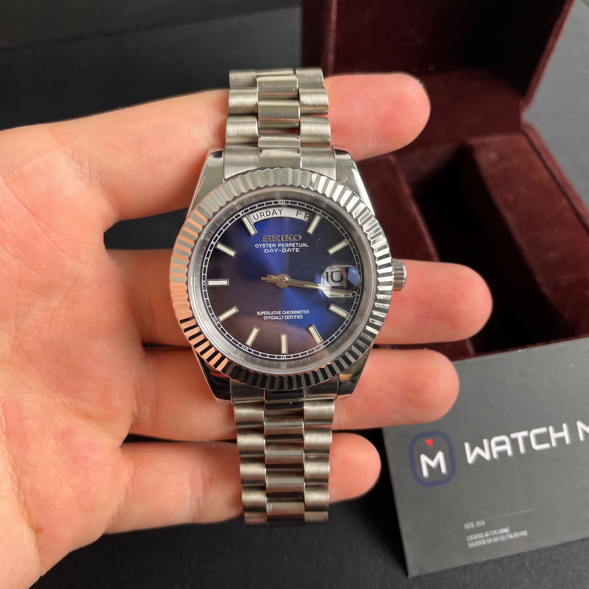 SEIKO MOD Day-Date | Bleu Nuit